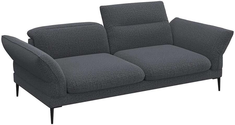 FLEXLUX 2 5-zits Salino functie-sofa relaxsofa Bank met arm- en hoofdeinde verstellingen koudschuim & staalgolven - Foto 4