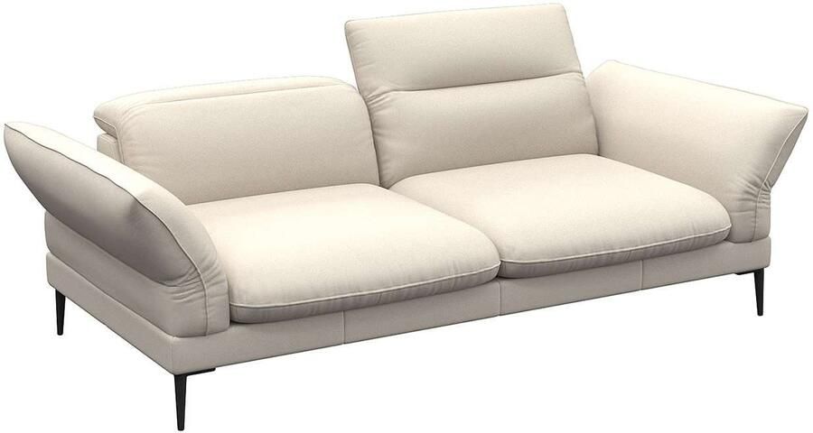 FLEXLUX 2 5-zits Salino functie-sofa relaxsofa Bank met arm- en hoofdeinde verstellingen koudschuim & staalgolven - Foto 4