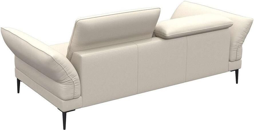 FLEXLUX 2 5-zits Salino functie-sofa relaxsofa Bank met arm- en hoofdeinde verstellingen koudschuim & staalgolven - Foto 2