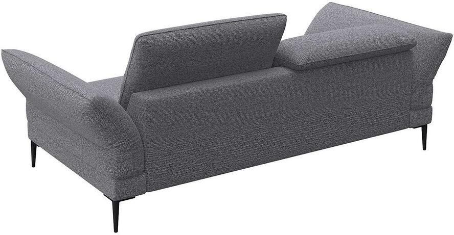 FLEXLUX 2 5-zits Salino functie-sofa relaxsofa Bank met arm- en hoofdeinde verstellingen koudschuim & staalgolven