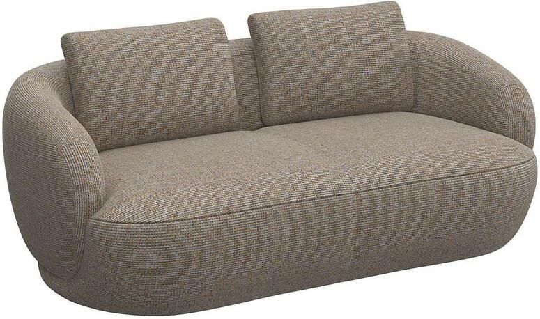 FLEXLUX 2 5-zits Torino rond bank loveseat Modern organisch bankontwerp koudschuim golfvering - Foto 4