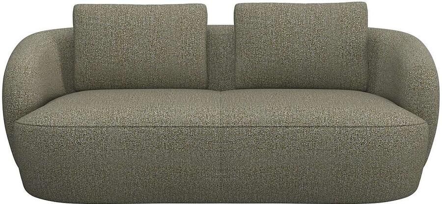 FLEXLUX 2 5-zits Torino rond bank loveseat Modern organisch bankontwerp koudschuim golfvering - Foto 5