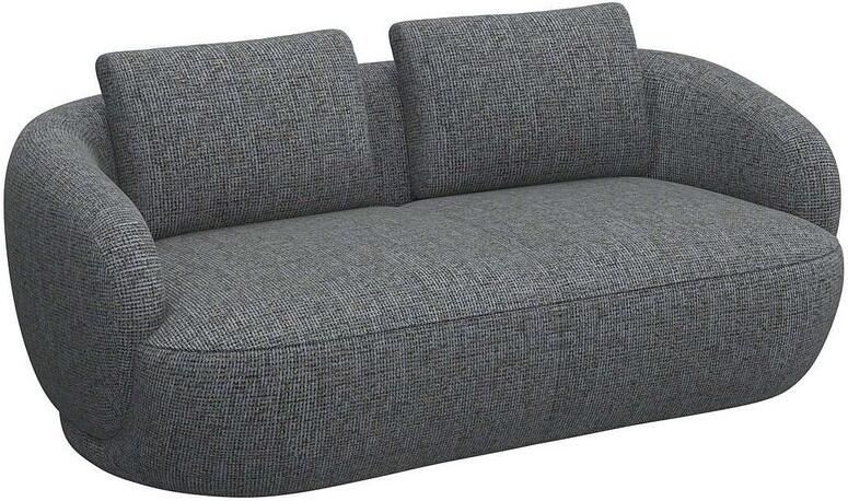 FLEXLUX 2 5-zits Torino rond bank loveseat Modern organisch bankontwerp koudschuim golfvering - Foto 4