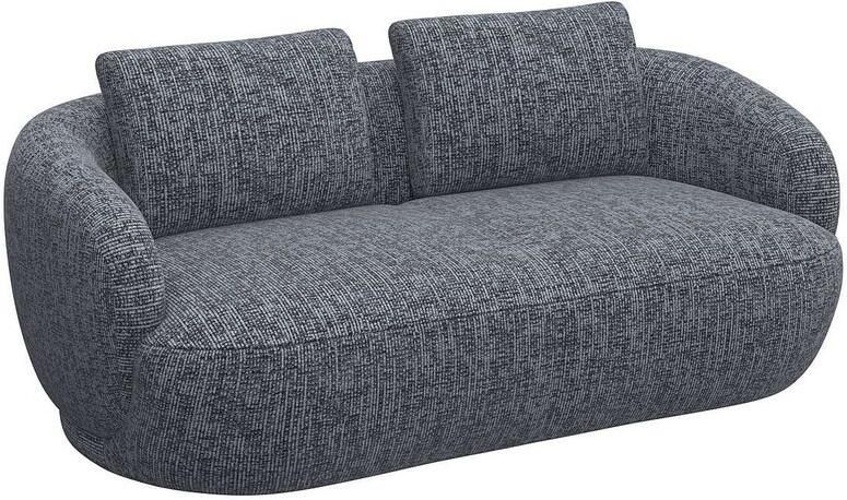 FLEXLUX 2 5-zits Torino rond bank loveseat Modern organisch bankontwerp koudschuim golfvering - Foto 4