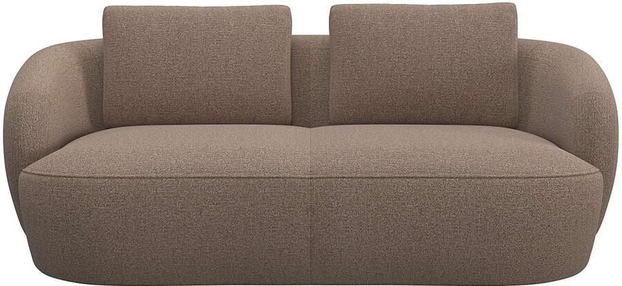 FLEXLUX 2 5-zits Torino rond bank loveseat Modern organisch bankontwerp koudschuim golfvering - Foto 5
