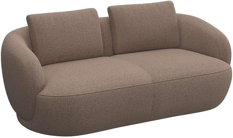 FLEXLUX 2 5-zits Torino rond bank loveseat Modern organisch bankontwerp koudschuim golfvering - Foto 4