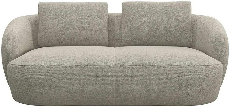 FLEXLUX 2 5-zits Torino rond bank loveseat Modern organisch bankontwerp koudschuim golfvering - Foto 5