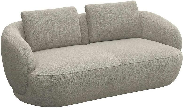 FLEXLUX 2 5-zits Torino rond bank loveseat Modern organisch bankontwerp koudschuim golfvering - Foto 4