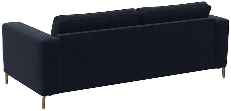 FLEXLUX 2 5-zitsbank Fiore super zitcomfort door koudschuim brede armleuningen voeten van aluminium + eiken - Foto 4