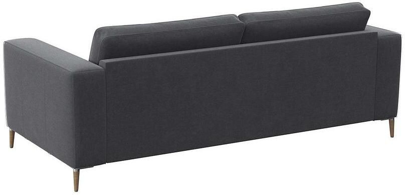 FLEXLUX 2 5-zitsbank Fiore super zitcomfort door koudschuim brede armleuningen voeten van aluminium + eiken - Foto 4