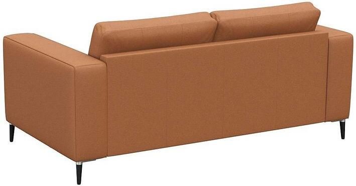 FLEXLUX 2-zitsbank Fiore brede armleuningen koudschuim poten aluminium + zwart - Foto 3