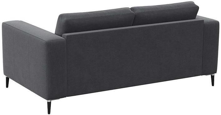 FLEXLUX 2-zitsbank Fiore brede armleuningen koudschuim poten aluminium + zwart - Foto 3