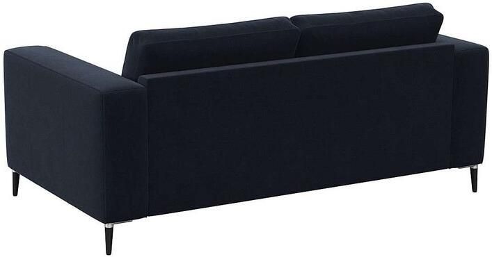 FLEXLUX 2-zitsbank Fiore brede armleuningen koudschuim poten aluminium + zwart - Foto 3