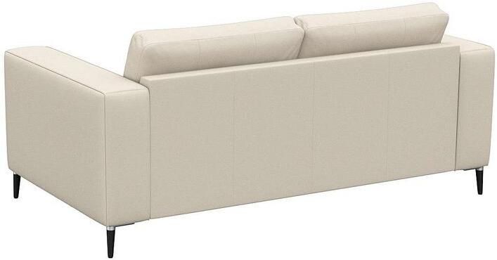 FLEXLUX 2-zitsbank Fiore brede armleuningen koudschuim poten aluminium + zwart - Foto 3