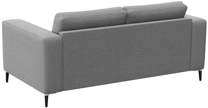 FLEXLUX 2-zitsbank Fiore brede armleuningen koudschuim poten aluminium + zwart - Foto 3