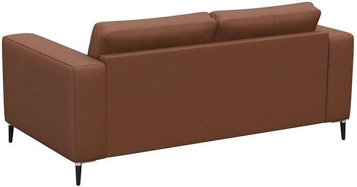 FLEXLUX 2-zitsbank Fiore brede armleuningen koudschuim poten aluminium + zwart - Foto 3