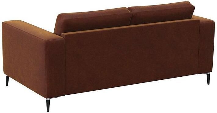 FLEXLUX 2-zitsbank Fiore brede armleuningen koudschuim poten aluminium + zwart - Foto 3