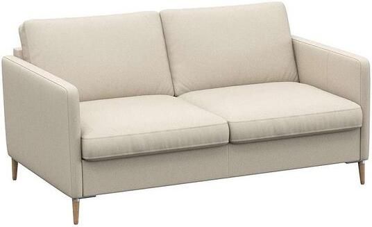 FLEXLUX 2-zitsbank Fiore smalle armleuningen koudschuim aluminium + eiken poten - Foto 4