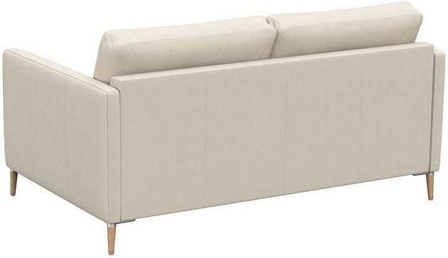 FLEXLUX 2-zitsbank Fiore smalle armleuningen koudschuim aluminium + eiken poten - Foto 3