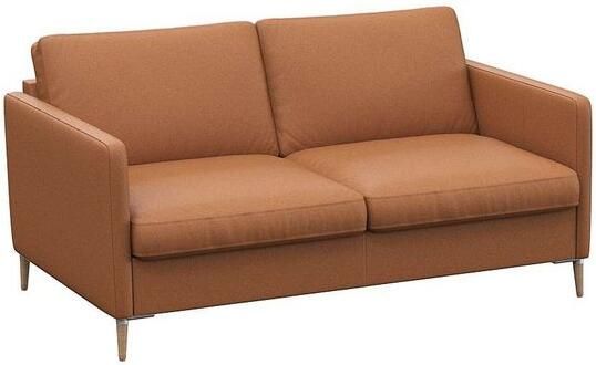 FLEXLUX 2-zitsbank Fiore smalle armleuningen koudschuim aluminium + eiken poten - Foto 4