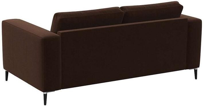 FLEXLUX 2-zitsbank Fiore brede armleuningen koudschuim poten aluminium + zwart - Foto 3