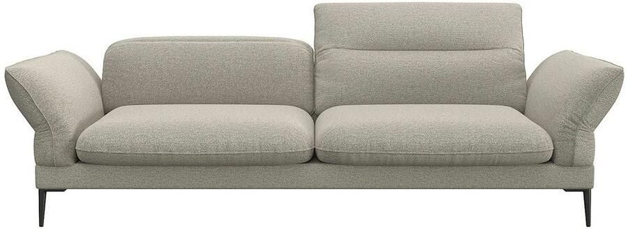 FLEXLUX 3-zitsbank Salino functie-sofa relaxsofa Bank met arm- en hoofdeinde verstellingen koudschuim & staalgolven - Foto 3
