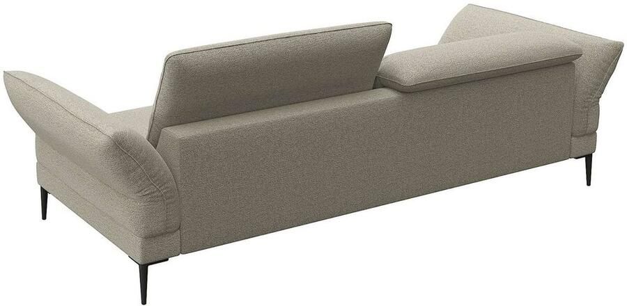 FLEXLUX 3-zitsbank Salino functie-sofa relaxsofa Bank met arm- en hoofdeinde verstellingen koudschuim & staalgolven - Foto 2