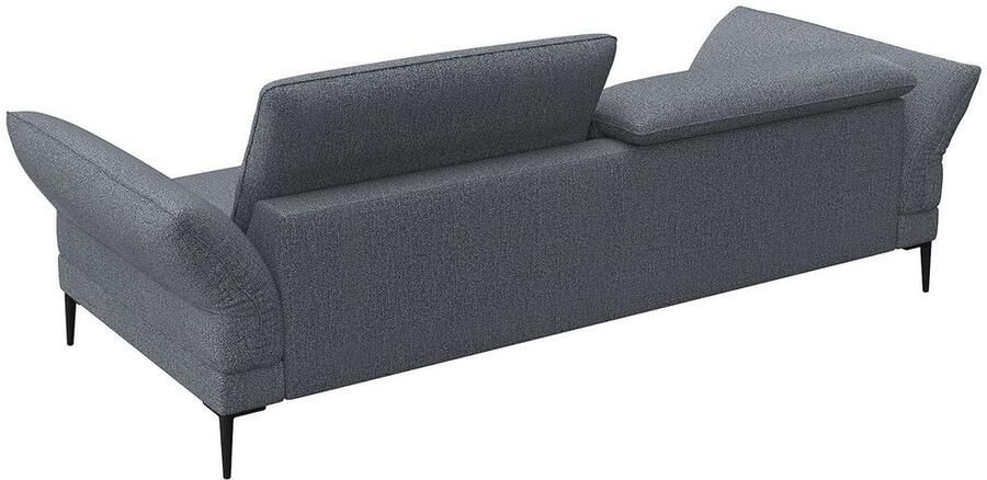 FLEXLUX 3-zitsbank Salino functie-sofa relaxsofa Bank met arm- en hoofdeinde verstellingen koudschuim & staalgolven - Foto 2