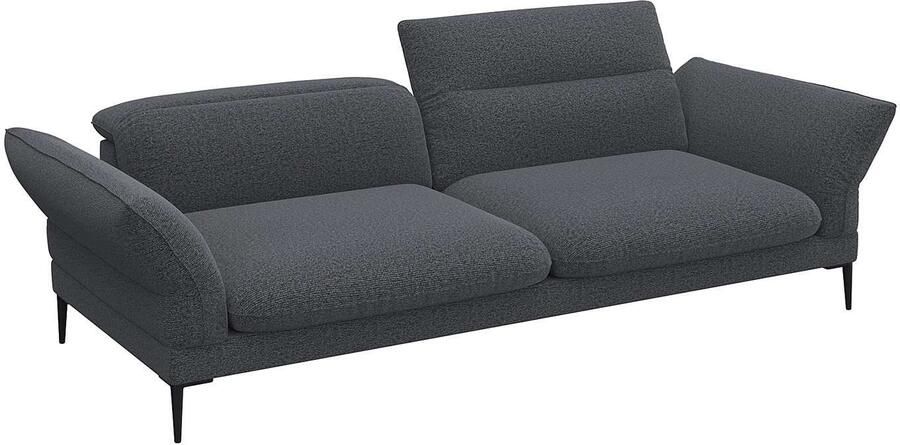 FLEXLUX 3-zitsbank Salino functie-sofa relaxsofa Bank met arm- en hoofdeinde verstellingen koudschuim & staalgolven - Foto 4