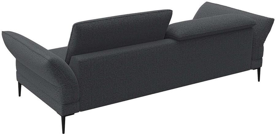 FLEXLUX 3-zitsbank Salino functie-sofa relaxsofa Bank met arm- en hoofdeinde verstellingen koudschuim & staalgolven - Foto 2