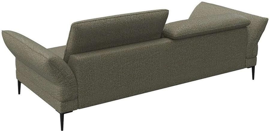 FLEXLUX 3-zitsbank Salino functie-sofa relaxsofa Bank met arm- en hoofdeinde verstellingen koudschuim & staalgolven - Foto 2