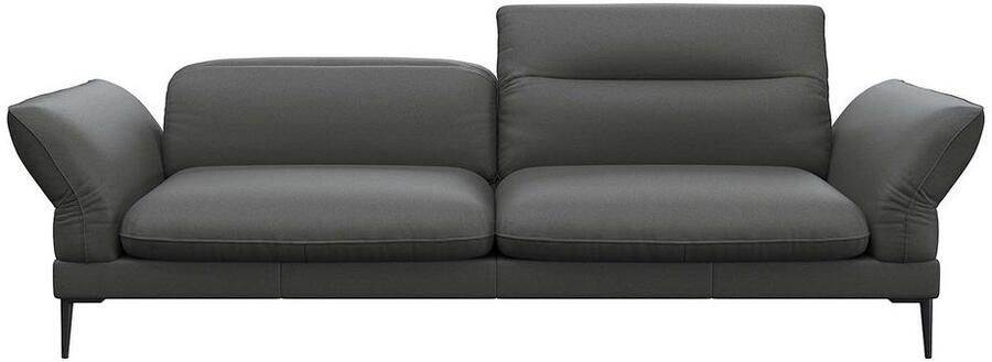 FLEXLUX 3-zitsbank Salino functie-sofa relaxsofa Bank met arm- en hoofdeinde verstellingen koudschuim & staalgolven - Foto 3