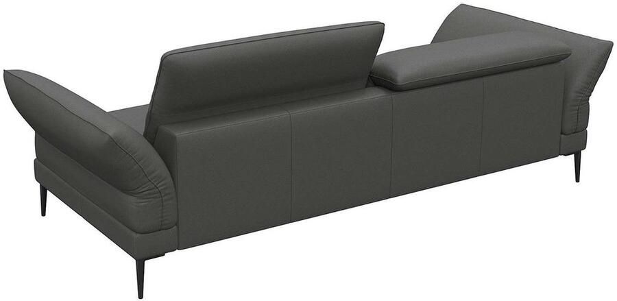 FLEXLUX 3-zitsbank Salino functie-sofa relaxsofa Bank met arm- en hoofdeinde verstellingen koudschuim & staalgolven - Foto 2