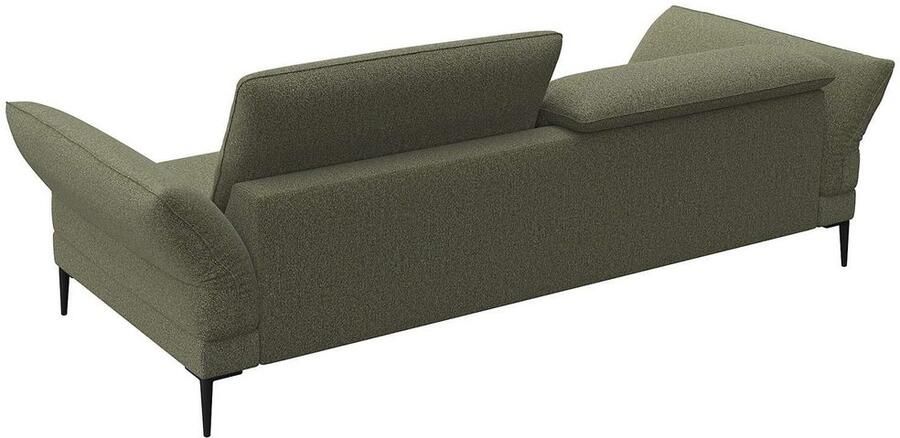 FLEXLUX 3-zitsbank Salino functie-sofa relaxsofa Bank met arm- en hoofdeinde verstellingen koudschuim & staalgolven - Foto 2