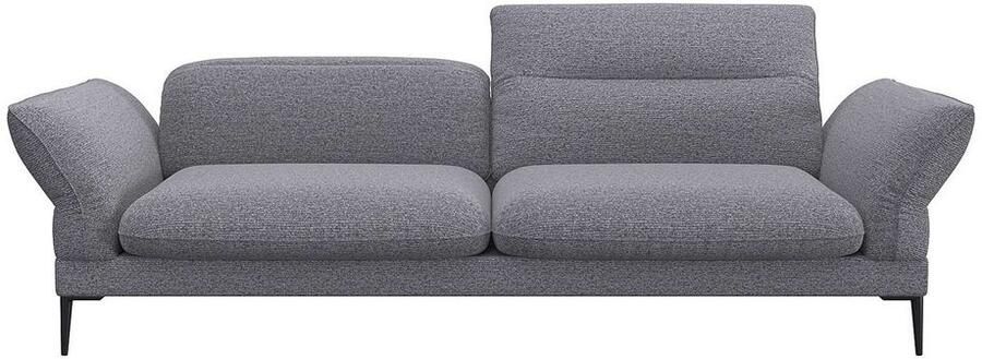 FLEXLUX 3-zitsbank Salino functie-sofa relaxsofa Bank met arm- en hoofdeinde verstellingen koudschuim & staalgolven - Foto 3