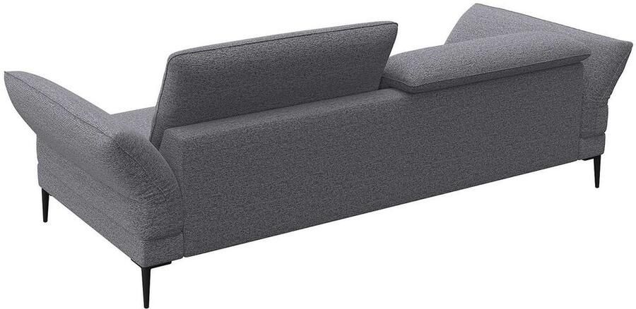 FLEXLUX 3-zitsbank Salino functie-sofa relaxsofa Bank met arm- en hoofdeinde verstellingen koudschuim & staalgolven - Foto 2