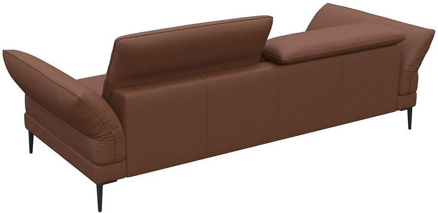 FLEXLUX 3-zitsbank Salino functie-sofa relaxsofa Bank met arm- en hoofdeinde verstellingen koudschuim & staalgolven - Foto 2