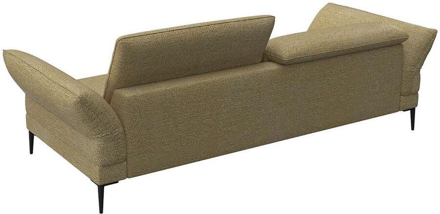 FLEXLUX 3-zitsbank Salino functie-sofa relaxsofa Bank met arm- en hoofdeinde verstellingen koudschuim & staalgolven - Foto 2