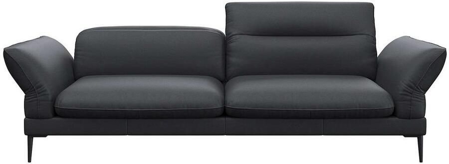 FLEXLUX 3-zitsbank Salino functie-sofa relaxsofa Bank met arm- en hoofdeinde verstellingen koudschuim & staalgolven - Foto 3
