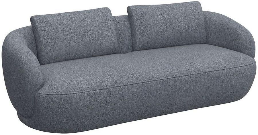 FLEXLUX 3-zitsbank Torino rond bank driezit Modern organisch bankontwerp koudschuim golfvering - Foto 2