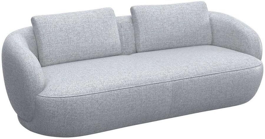 FLEXLUX 3-zitsbank Torino rond bank driezit Modern organisch bankontwerp koudschuim golfvering - Foto 2