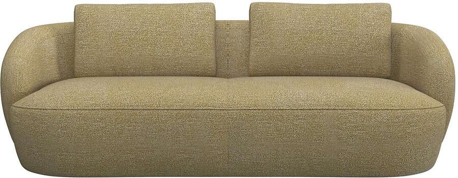 FLEXLUX 3-zitsbank Torino rond bank driezit Modern organisch bankontwerp koudschuim golfvering - Foto 5