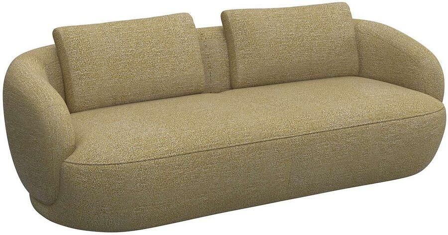 FLEXLUX 3-zitsbank Torino rond bank driezit Modern organisch bankontwerp koudschuim golfvering - Foto 2