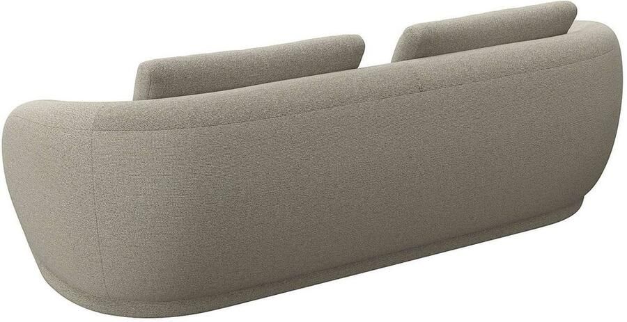 FLEXLUX 3-zitsbank Torino rond bank driezit Modern organisch bankontwerp koudschuim golfvering - Foto 3