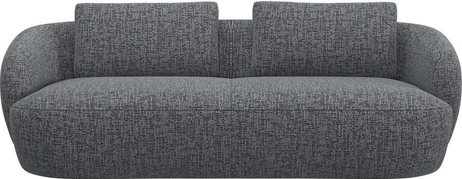 FLEXLUX 3-zitsbank Torino rond bank driezit Modern organisch bankontwerp koudschuim golfvering - Foto 5