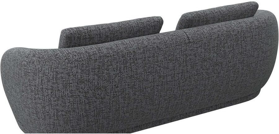 FLEXLUX 3-zitsbank Torino rond bank driezit Modern organisch bankontwerp koudschuim golfvering - Foto 4