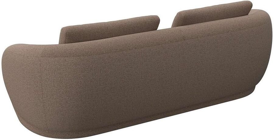 FLEXLUX 3-zitsbank Torino rond bank driezit Modern organisch bankontwerp koudschuim golfvering - Foto 3