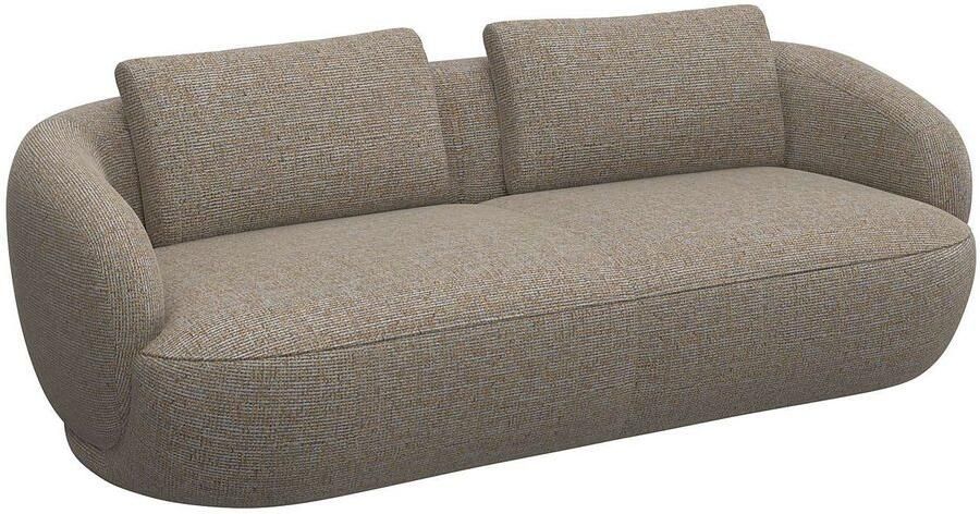 FLEXLUX 3-zitsbank Torino rond bank driezit Modern organisch bankontwerp koudschuim golfvering - Foto 2