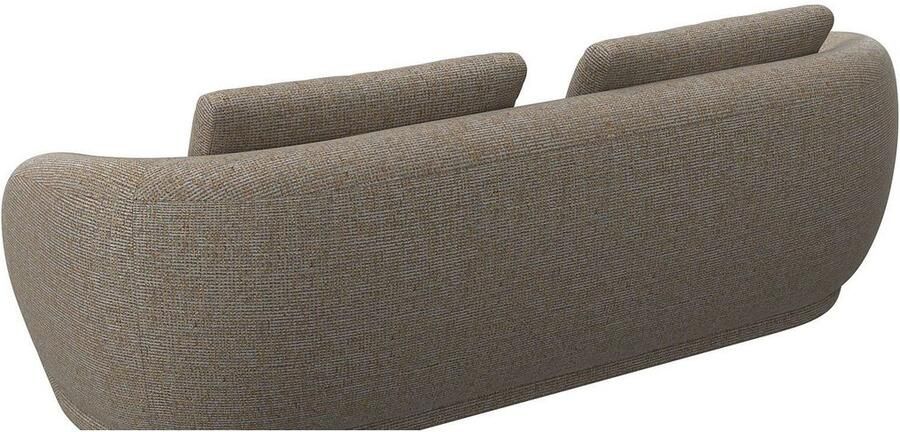 FLEXLUX 3-zitsbank Torino rond bank driezit Modern organisch bankontwerp koudschuim golfvering - Foto 4