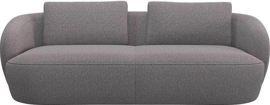 FLEXLUX 3-zitsbank Torino rond bank driezit Modern organisch bankontwerp koudschuim golfvering - Foto 5